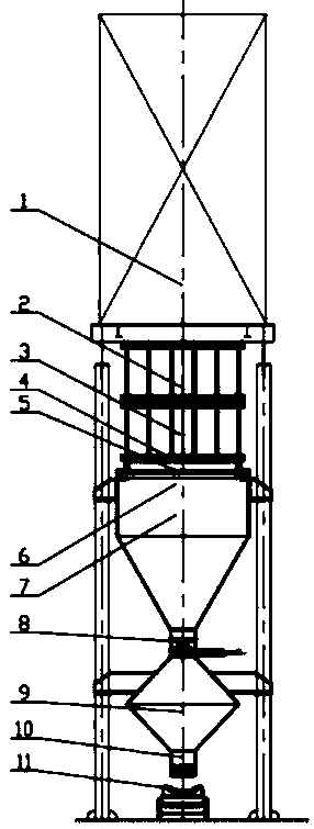 Oil shale dry distillation semi-coke dry-process coke-discharging device