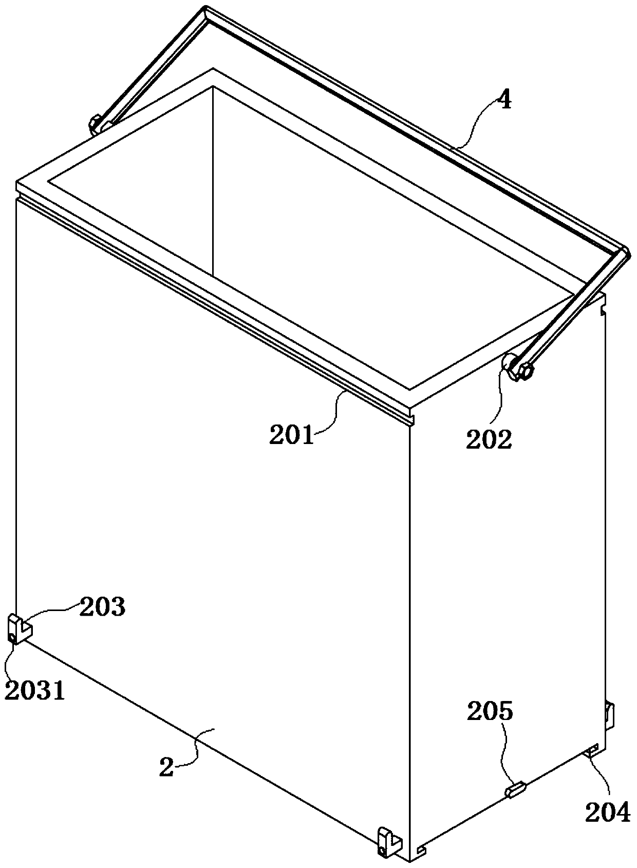 Environment-friendly adjustable classification garbage can