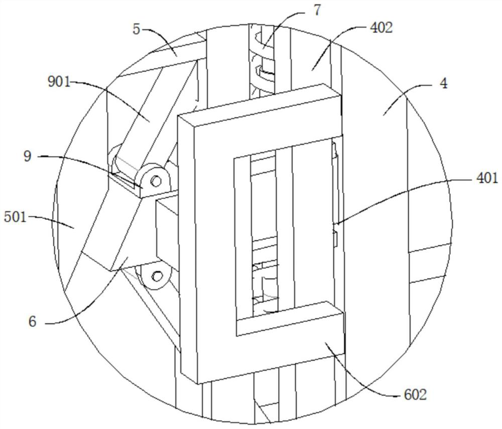 A house construction carrying frame with anti-fall and using method