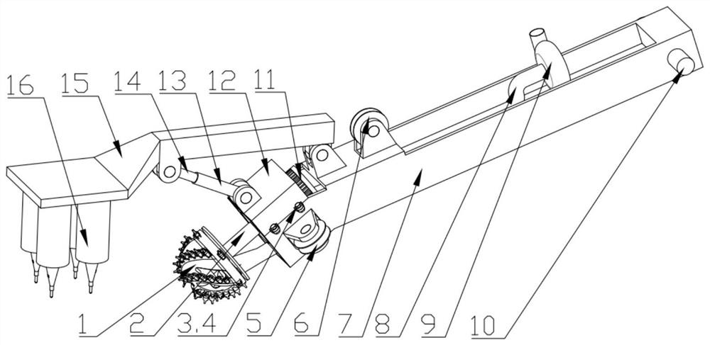 A winch suction device and rock breaking method based on ultrasonic assisted rock breaking