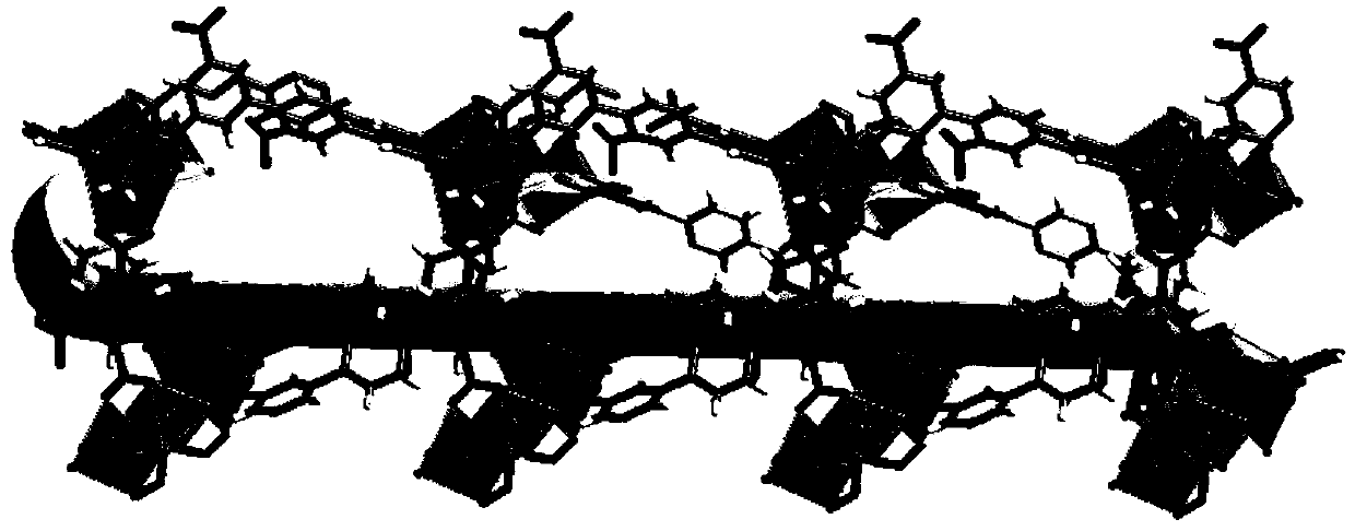 Cadmium metal organic framework material as well as preparation method and application thereof