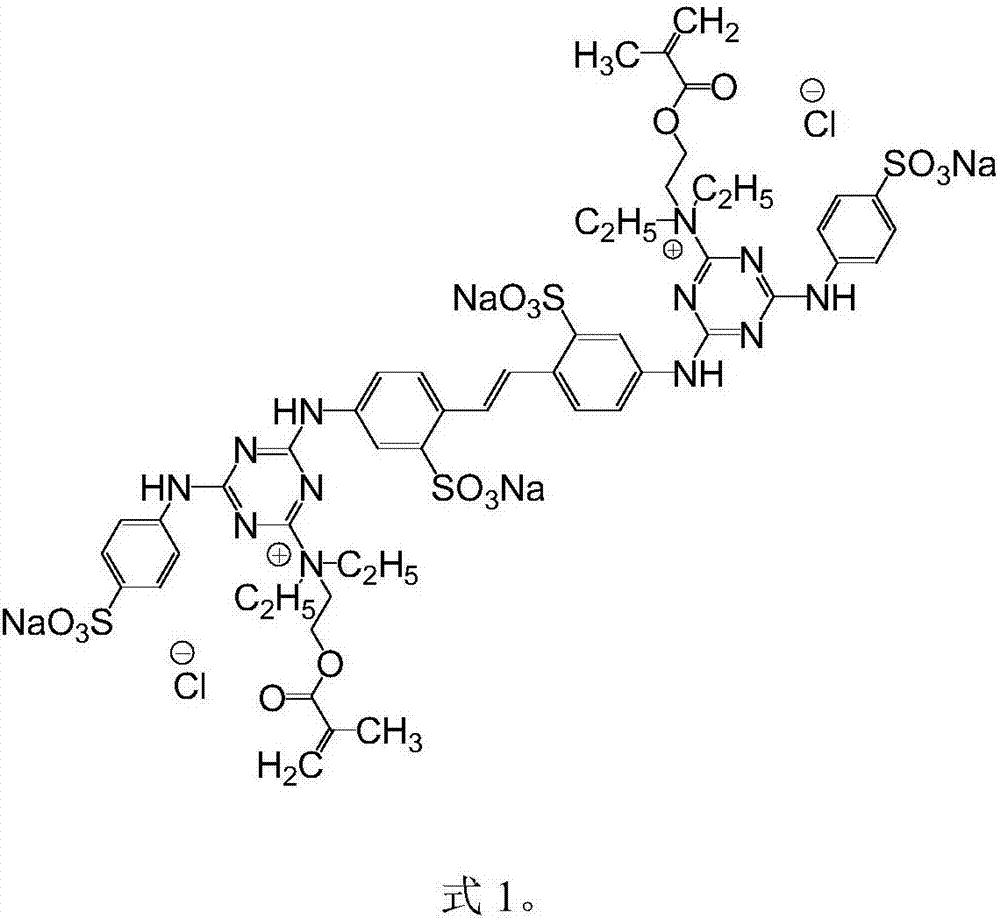 Synthesis and application of tetrasuphonic sodium ethyl methacrylate hyamine fluorescent whitening agent