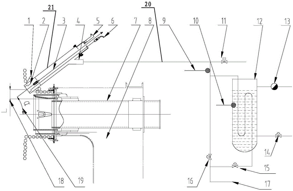 A high-temperature pure oxygen oil gun device for automatic stable combustion of power plant boilers