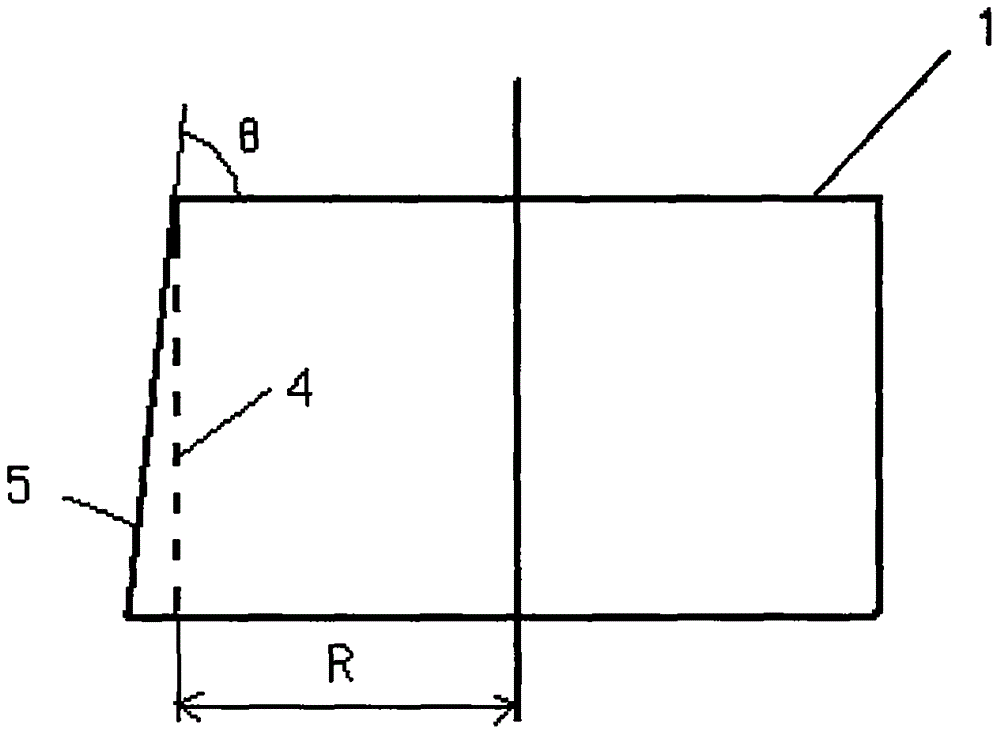 Determination method of first initial side surface of fly-cut monocrystalline germanium two-dimensional six-surface rotating drum