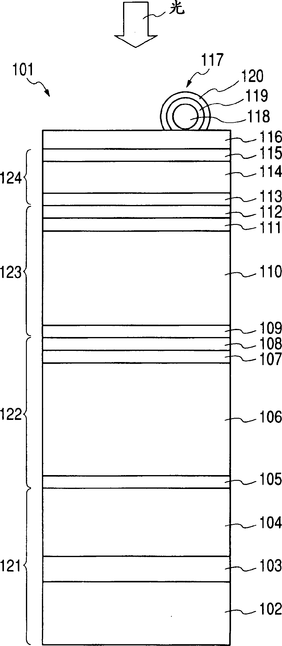 Stacked photovoltaic element and current balance adjustment method