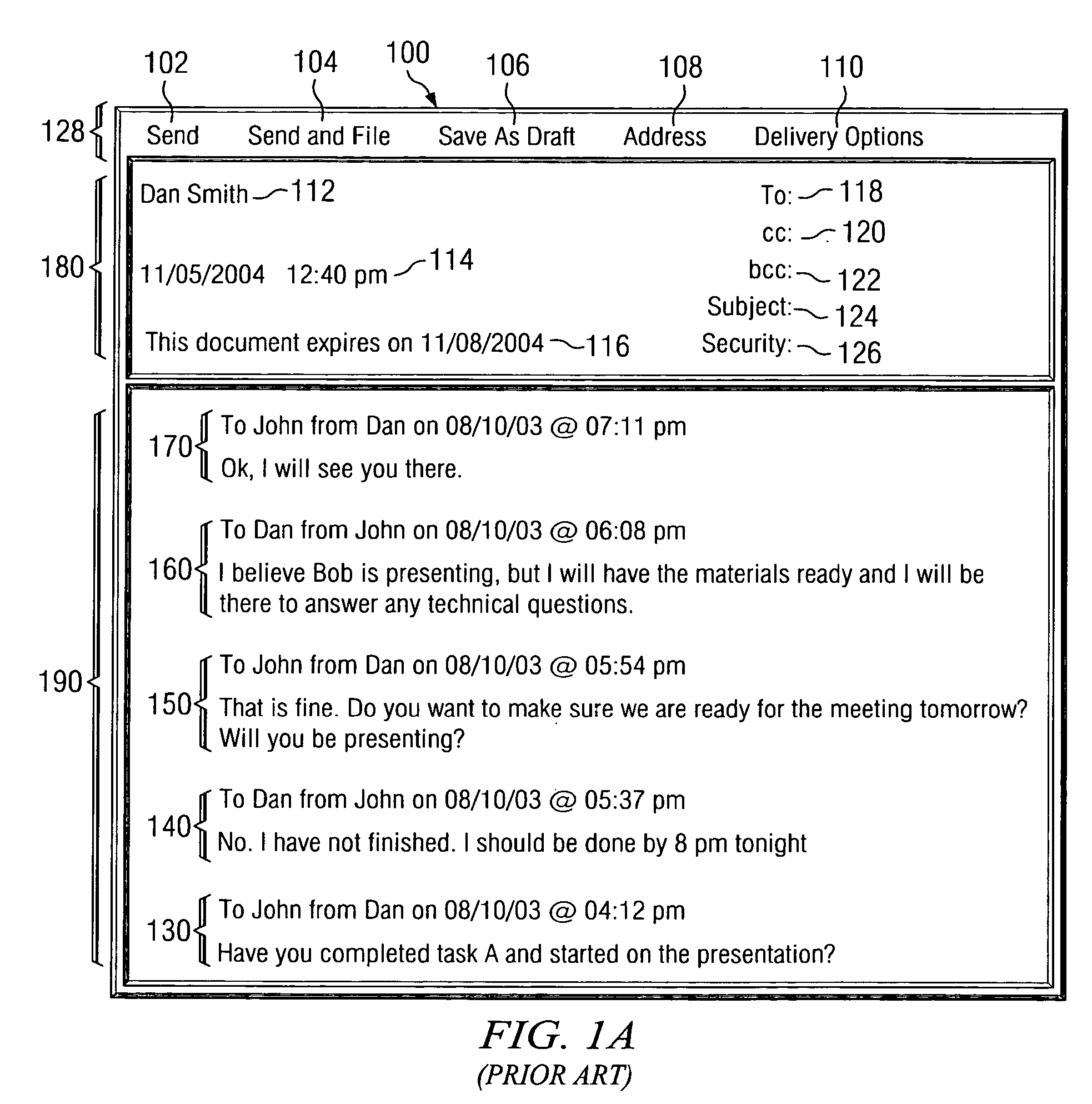 System and method for duplicate e-mail content detection and automatic doclink conversion