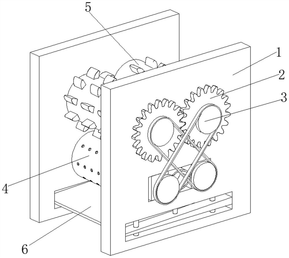 Garbage crushing device for constructional engineering management