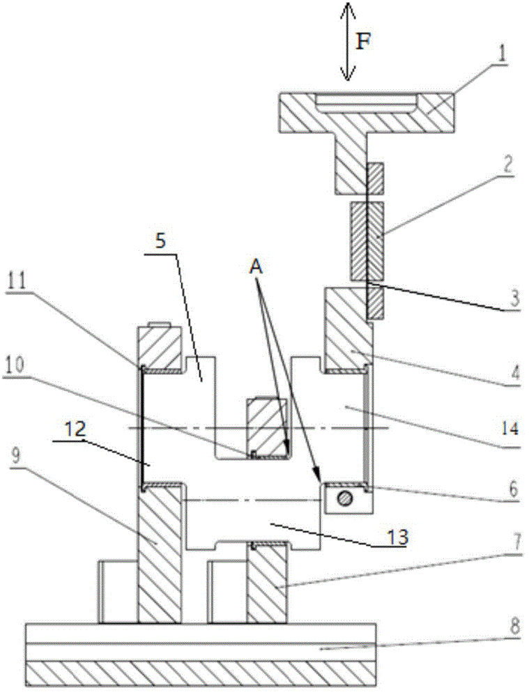 Adjustable adaptive crankshaft bending fatigue test device