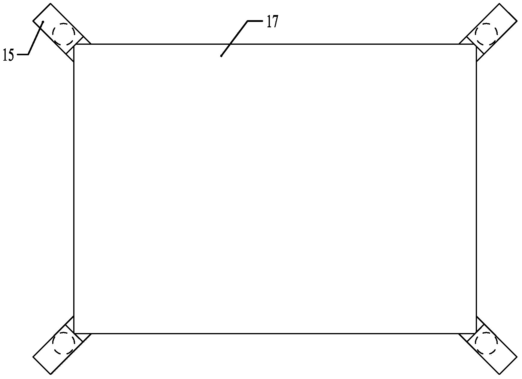 Laser type javelin core stability and strength training and information feedback monitoring device