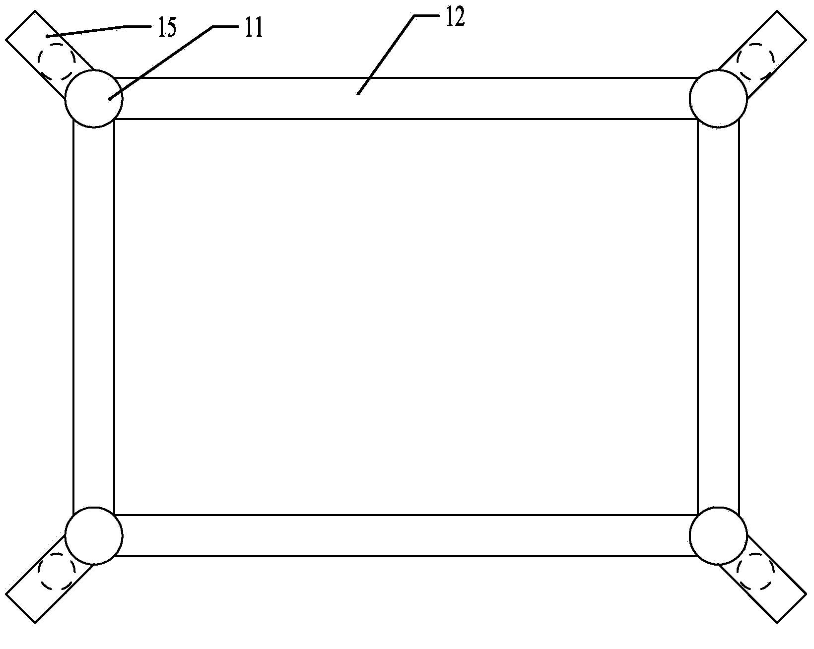 Laser type javelin core stability and strength training and information feedback monitoring device