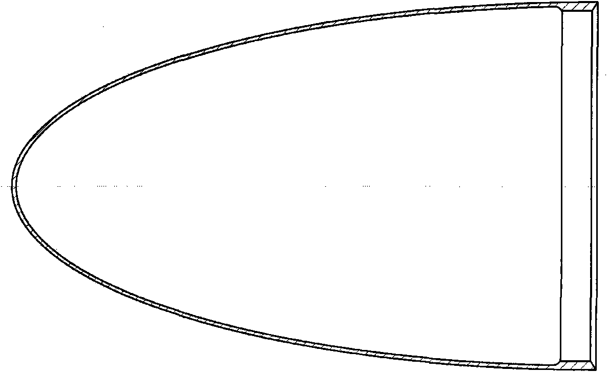 Method for forming large complex thin-wall shell with circumferential inner ribs