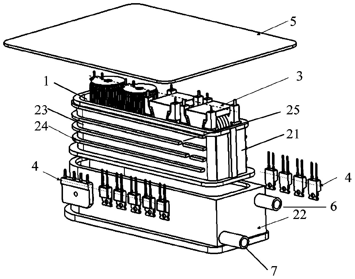 Liquid-cooling concentrated cooling module