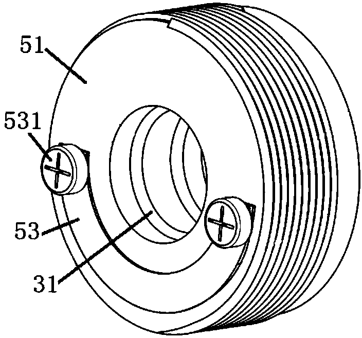 Gas bearing device for free piston type refrigerating machine