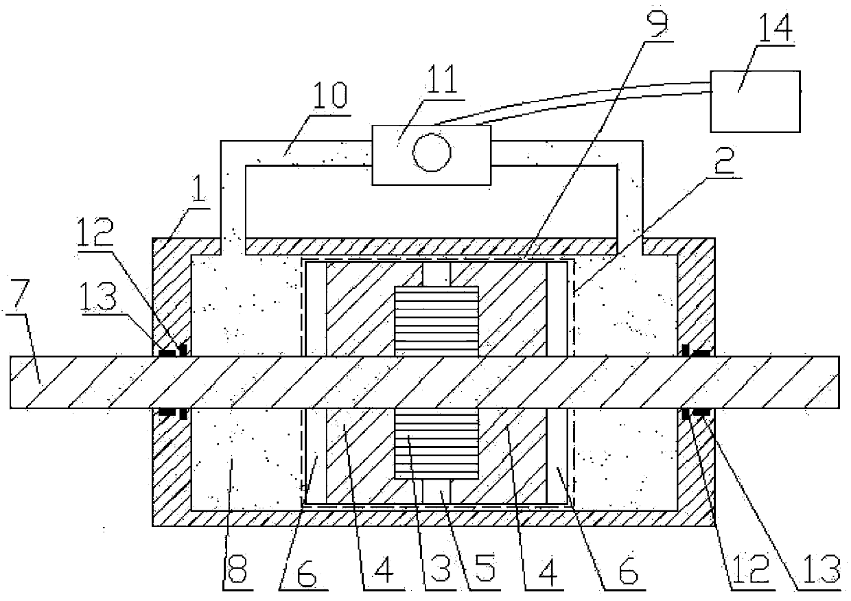 Valve control constant magnetic magnetorheological damper