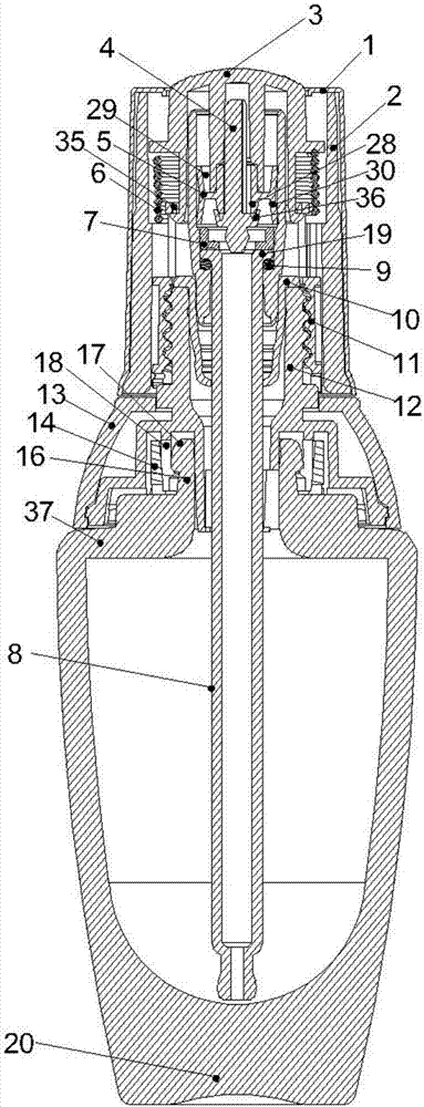 Cosmetic packaging bottle with automatic liquid pumping function and liquid pumping method thereof