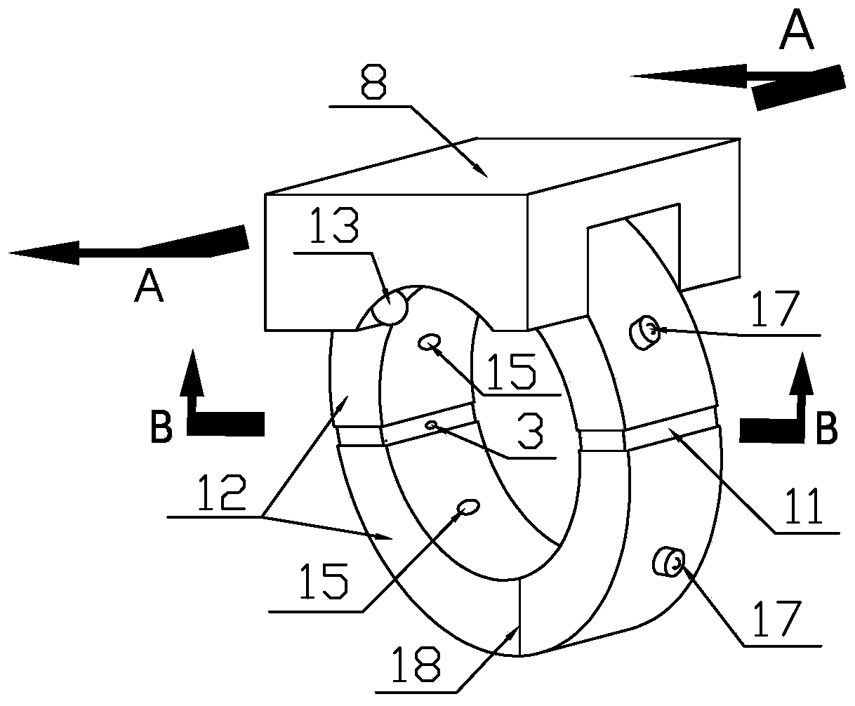 Hollow tubular water processing membrane element ultrasonic wave descaling device, and method thereof