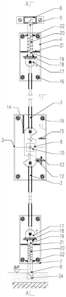 Door lock device for large door