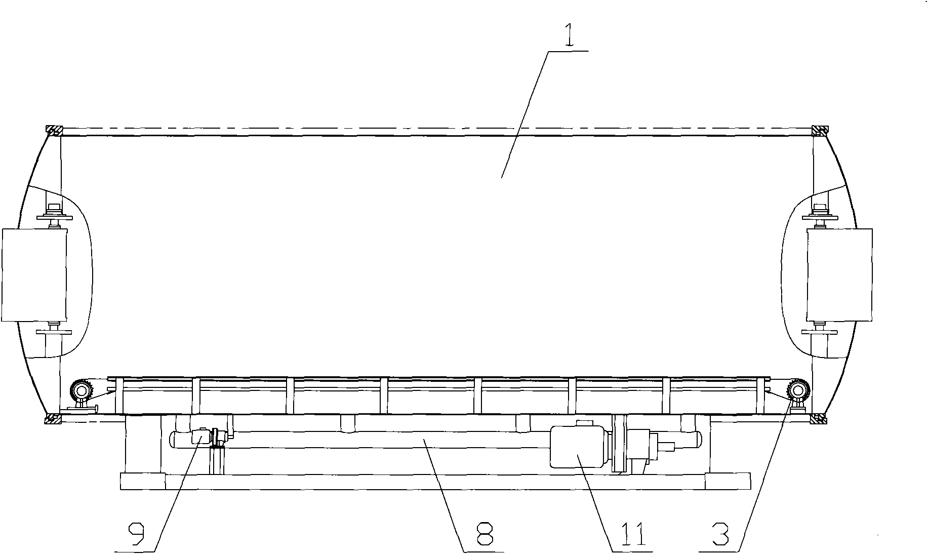 Side-spraying cooling tank