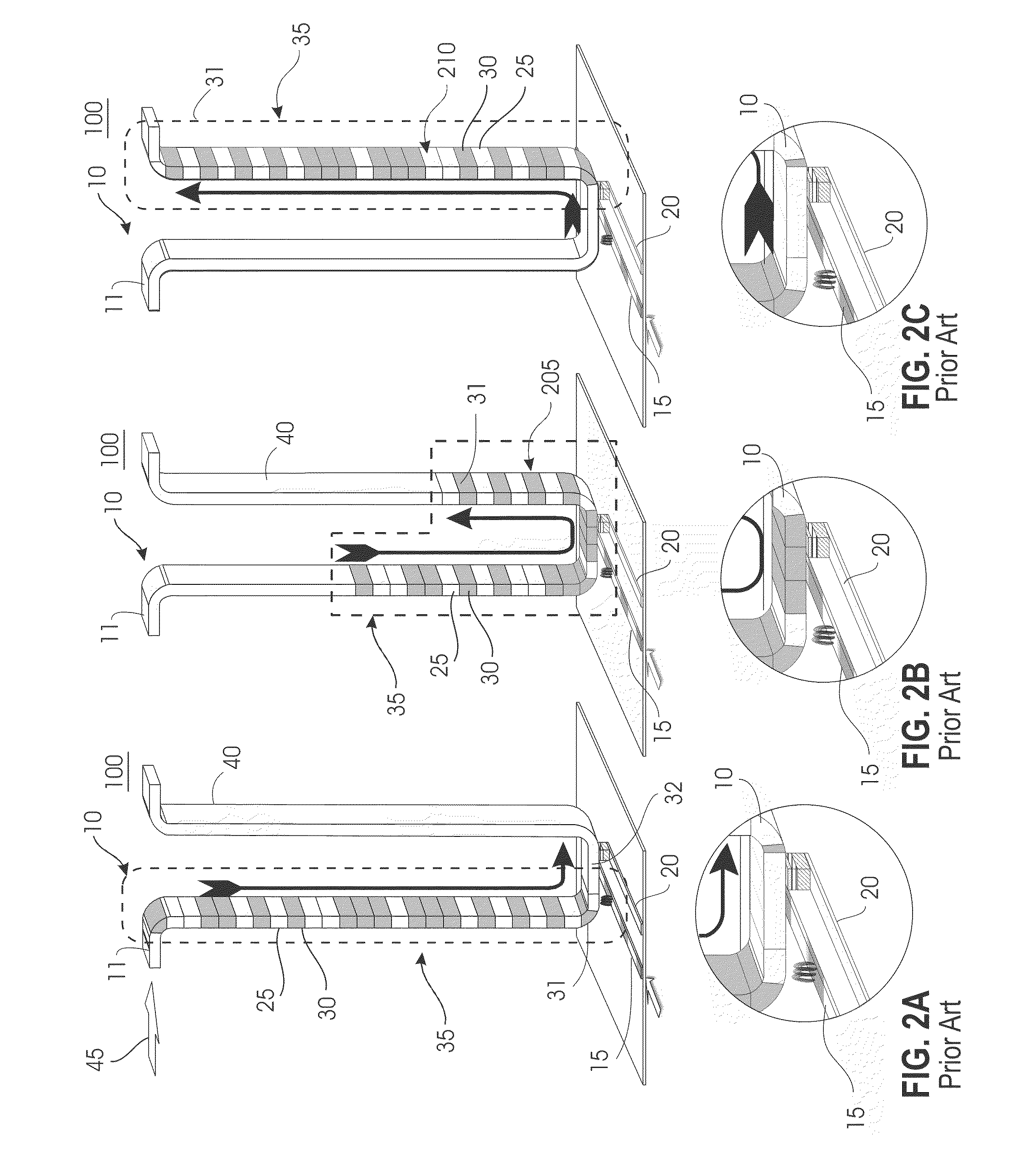 Magnetic racetrack with current-controlled motion of domain walls within an undulating energy landscape