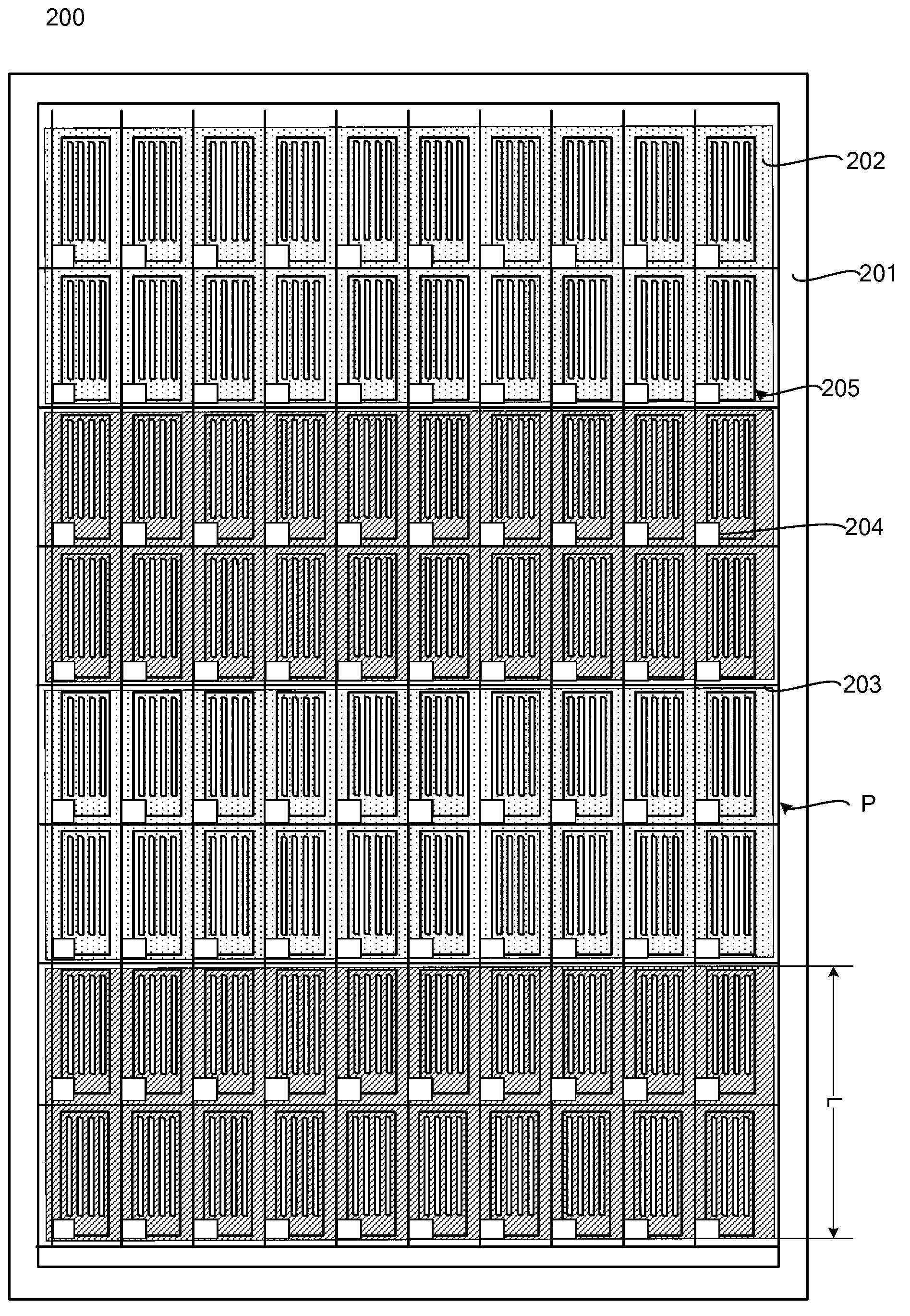 Horizontal electric field driving mode array substrate and touch screen