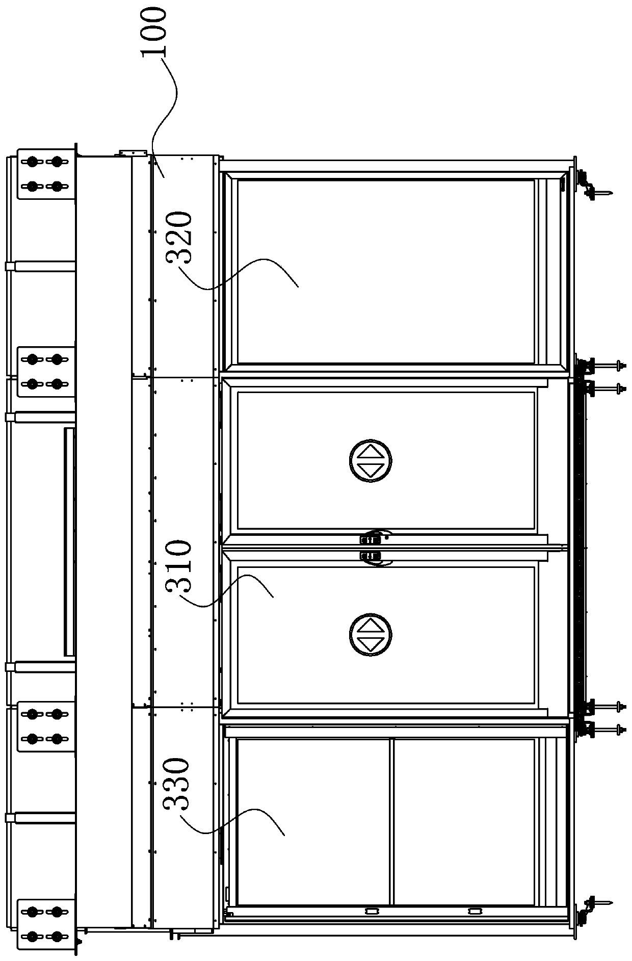 Modular platform door