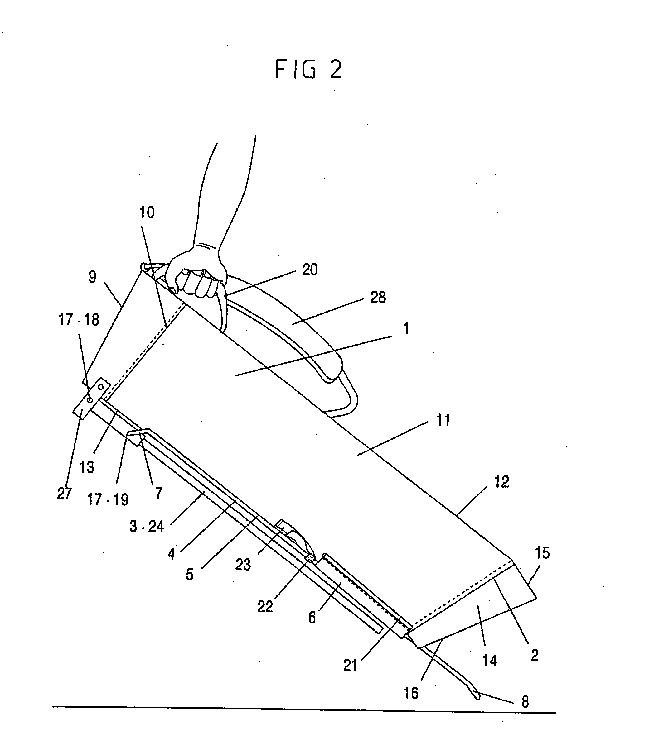 Golf stand bag having folding body