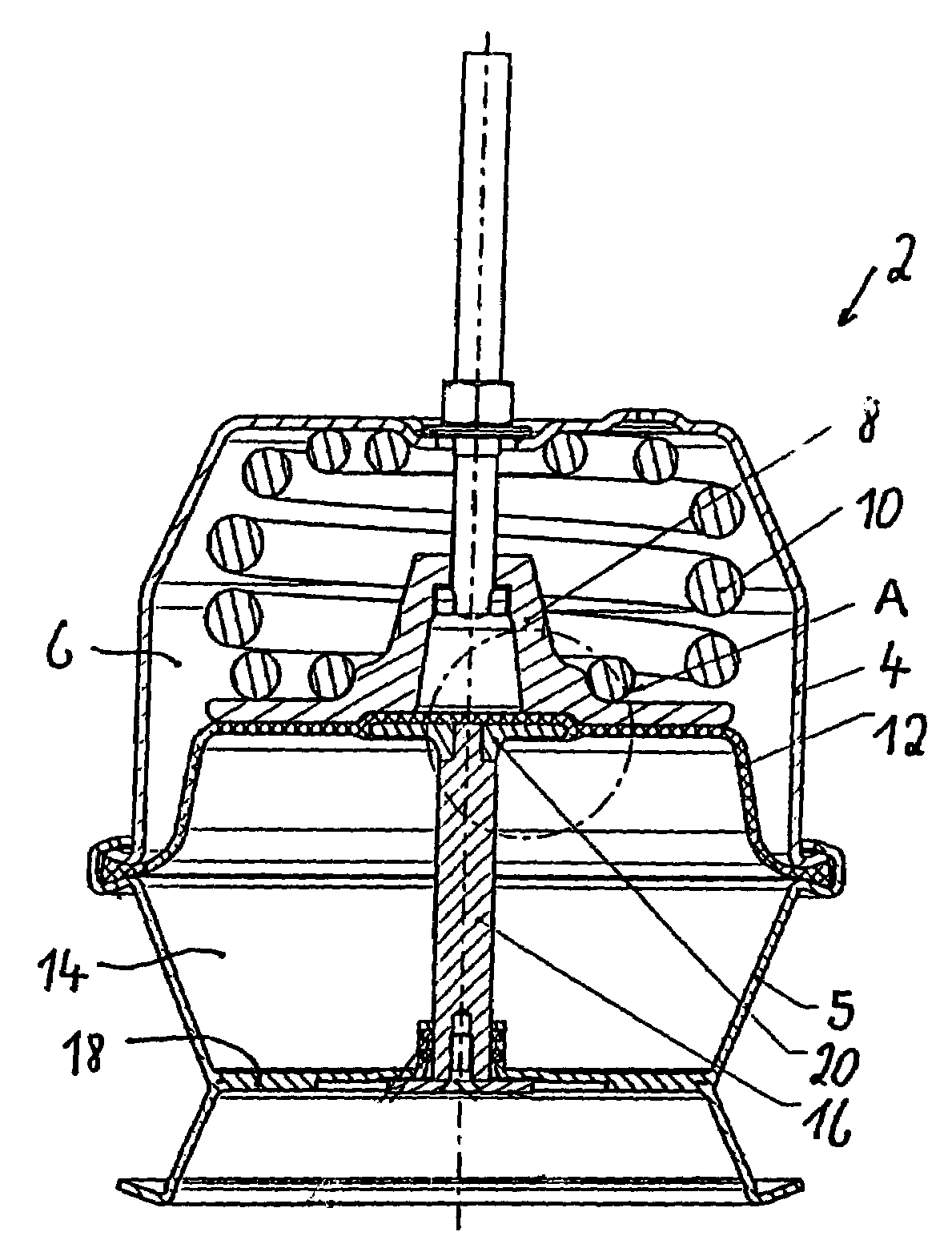 Spring-actuated air-brake cylinder for vehicle brake systems