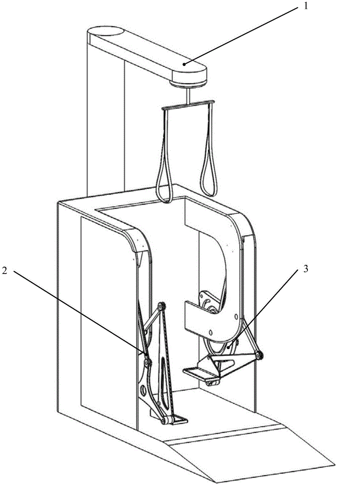 Rehabilitation training robot capable of achieving normal gait pattern