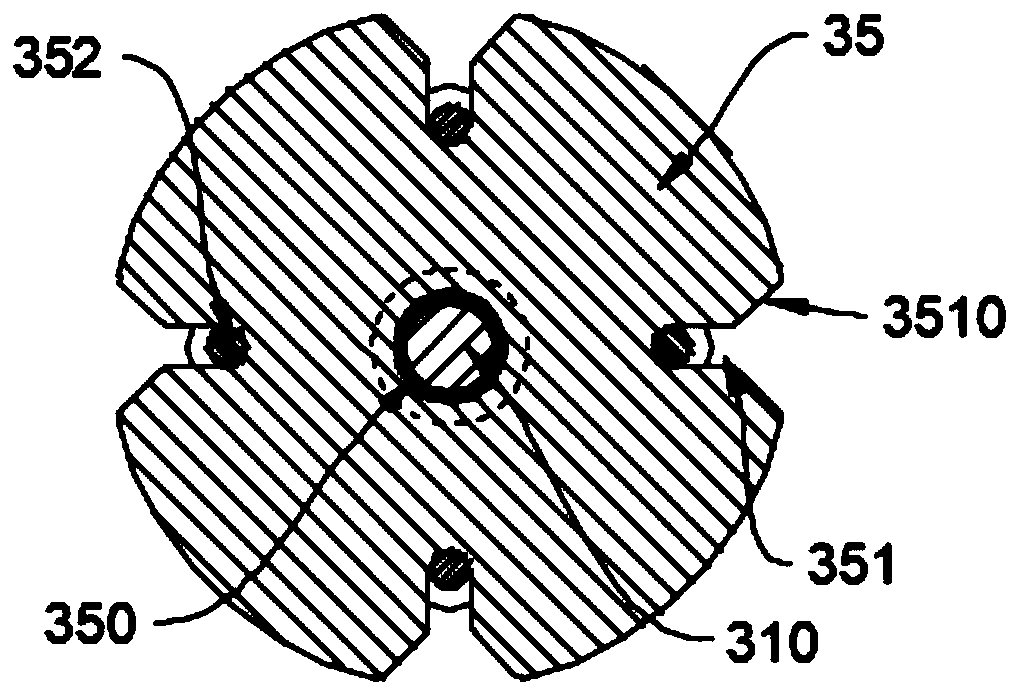 Repairing device for shaft end of large gear shaft