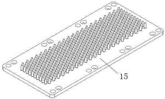 Integrated liquid cooling heat sink device of power module and bottom plate used by power module