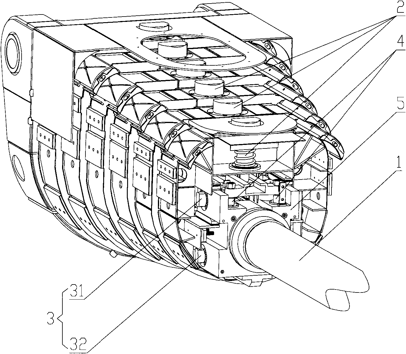 Telescopic crane and single cylinder bolt type telescopic boom thereof