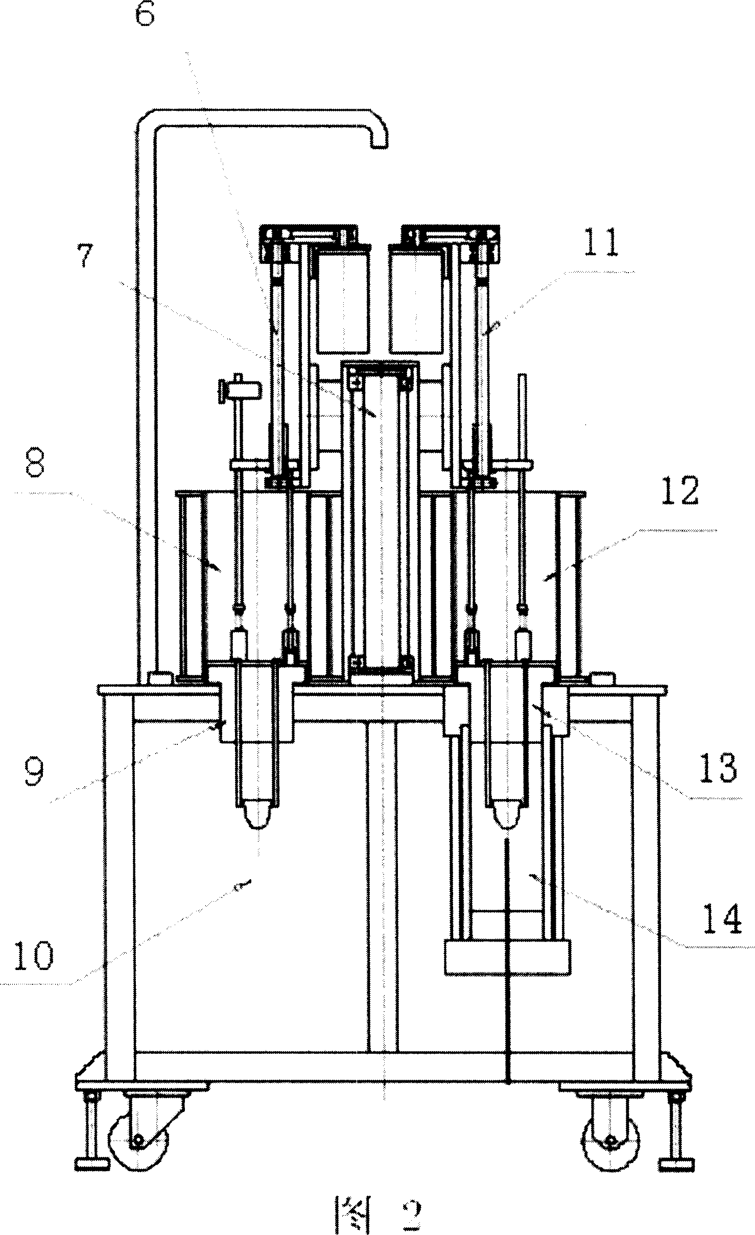 Liquidus temperature detection oven systematic device for aluminum electrolysis