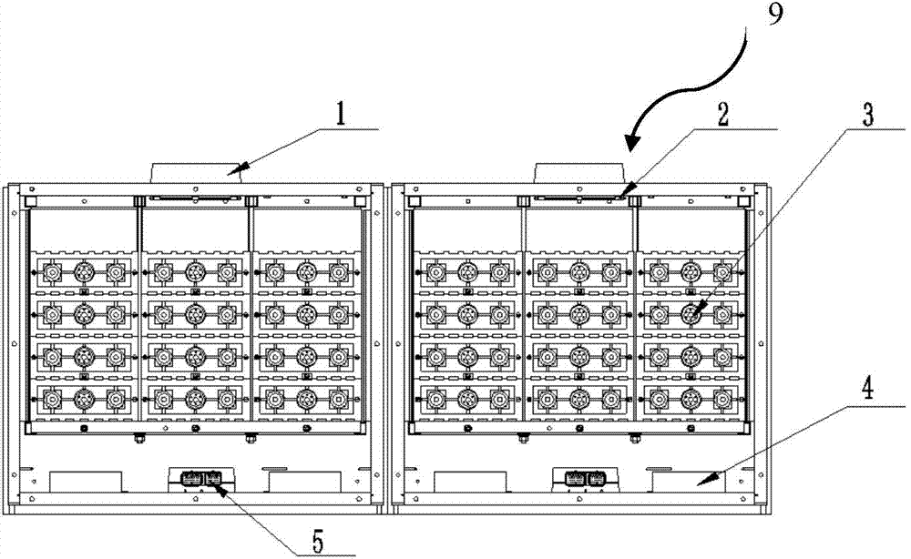 Heat radiating method and mechanism of electric automobile battery box