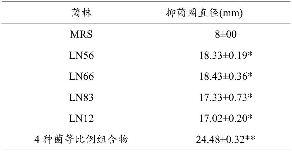 A probiotic composition for inhibiting Helicobacter pylori and its application