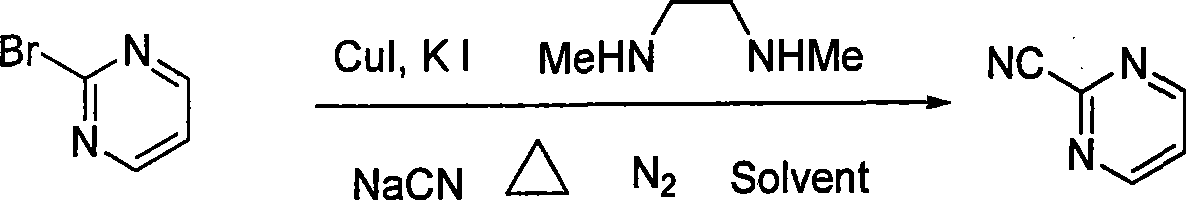 Preparation process of key intermediate 2-cyano pyrimidine of bosentan