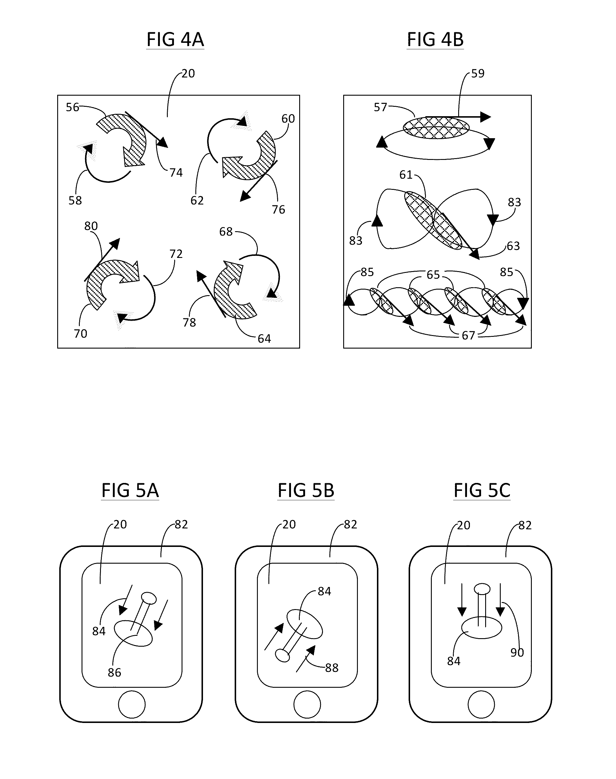 Apparatus and method for producing lateral force on a touchscreen