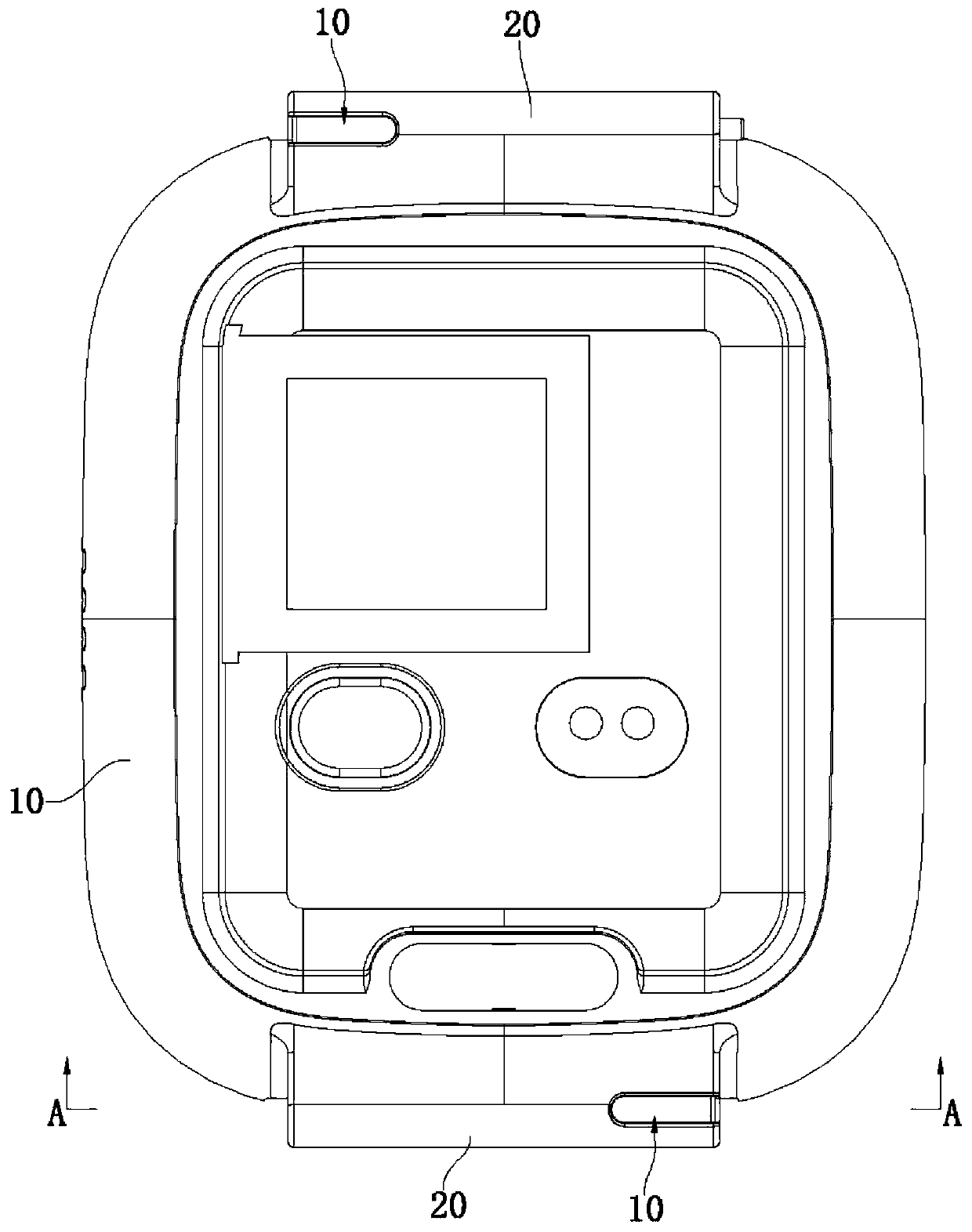 Wearable device and its host chassis structure