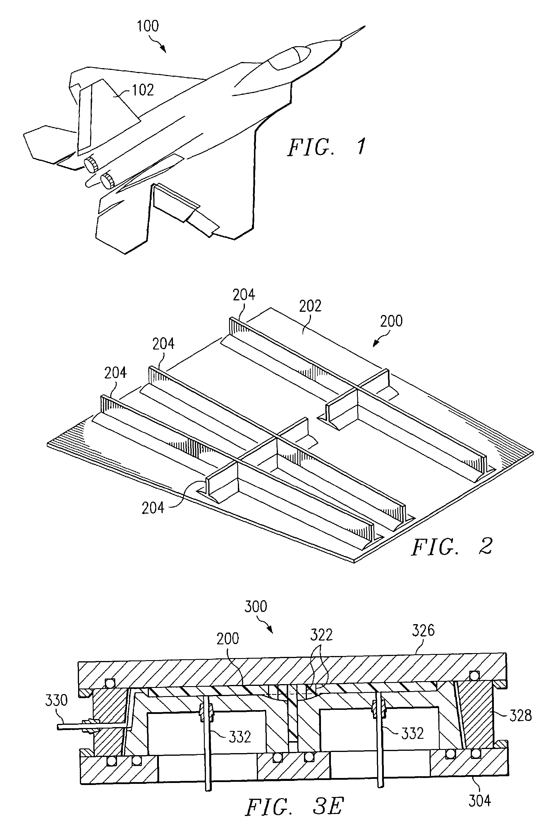 Co-cured resin transfer molding manufacturing method