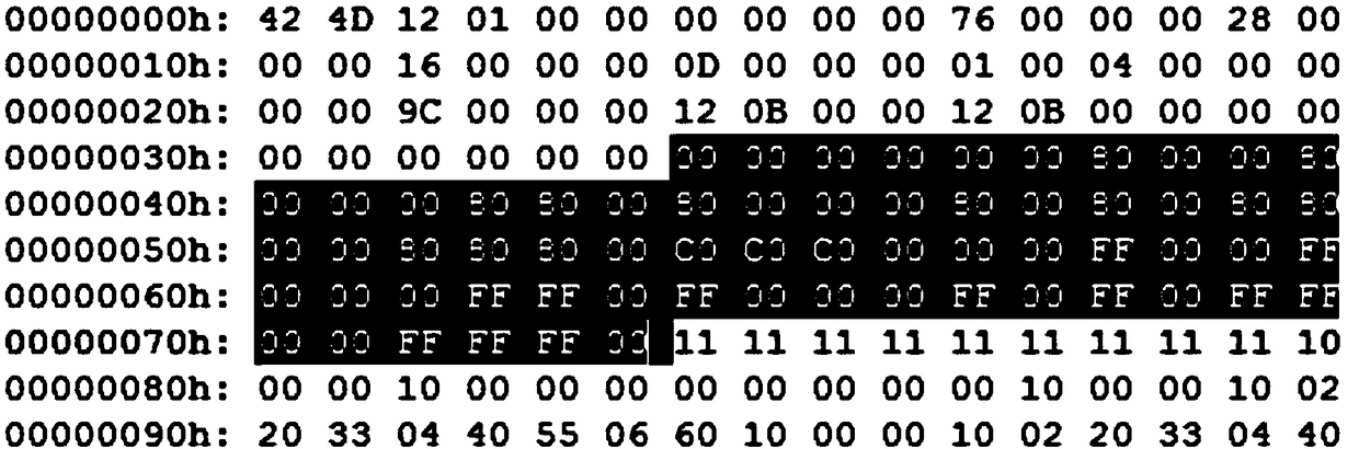 A method and system for storing multiple pictures in a single BMP picture