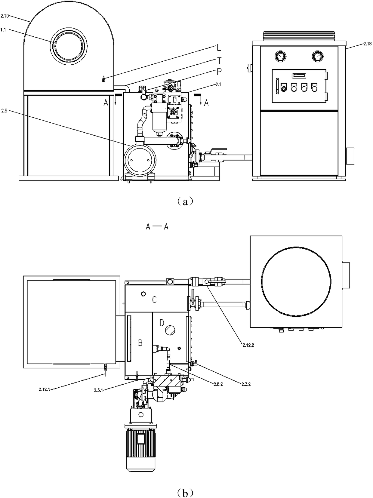 A hydraulic clutch cooling device