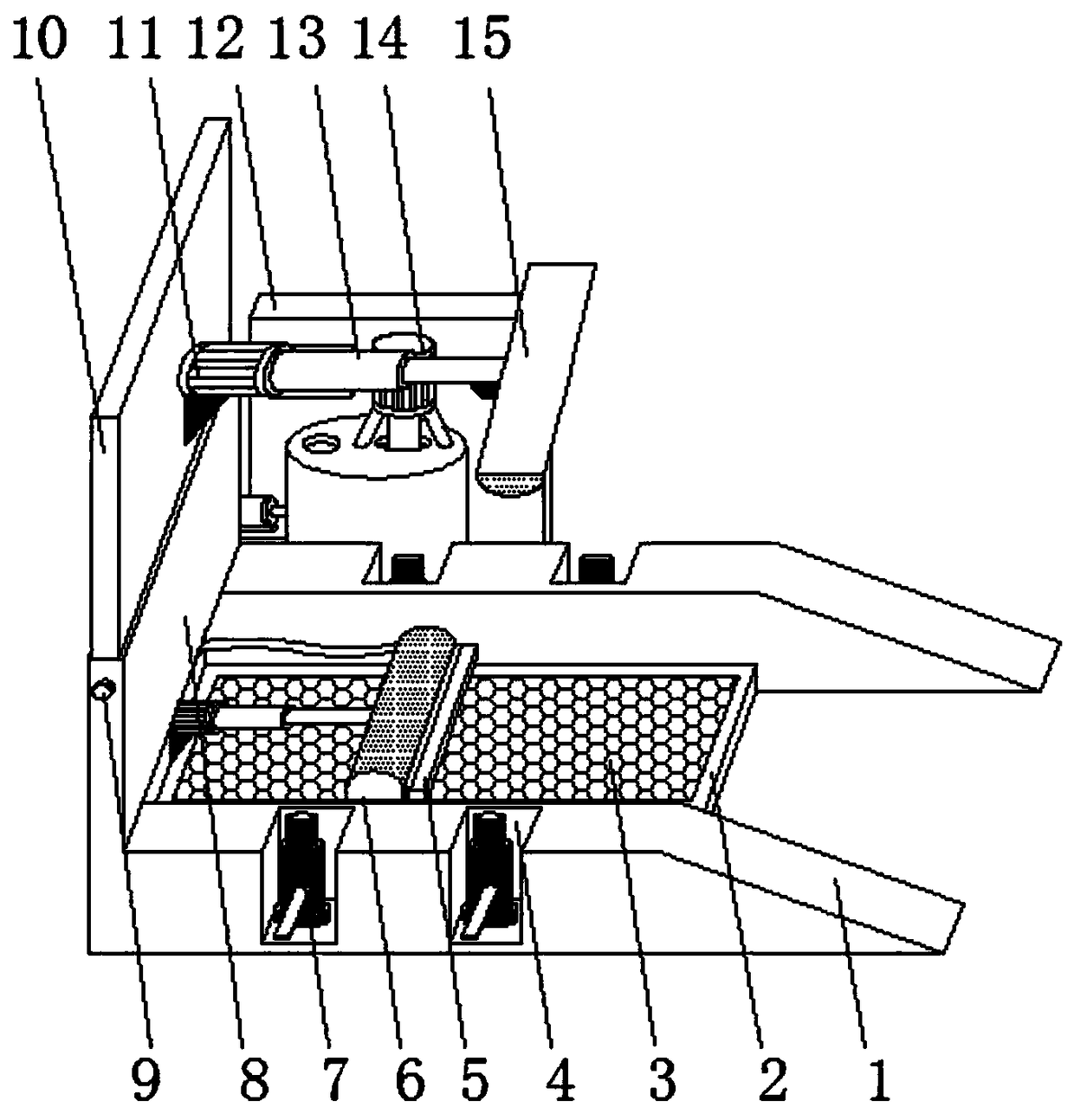 Cleaning device for new energy vehicle