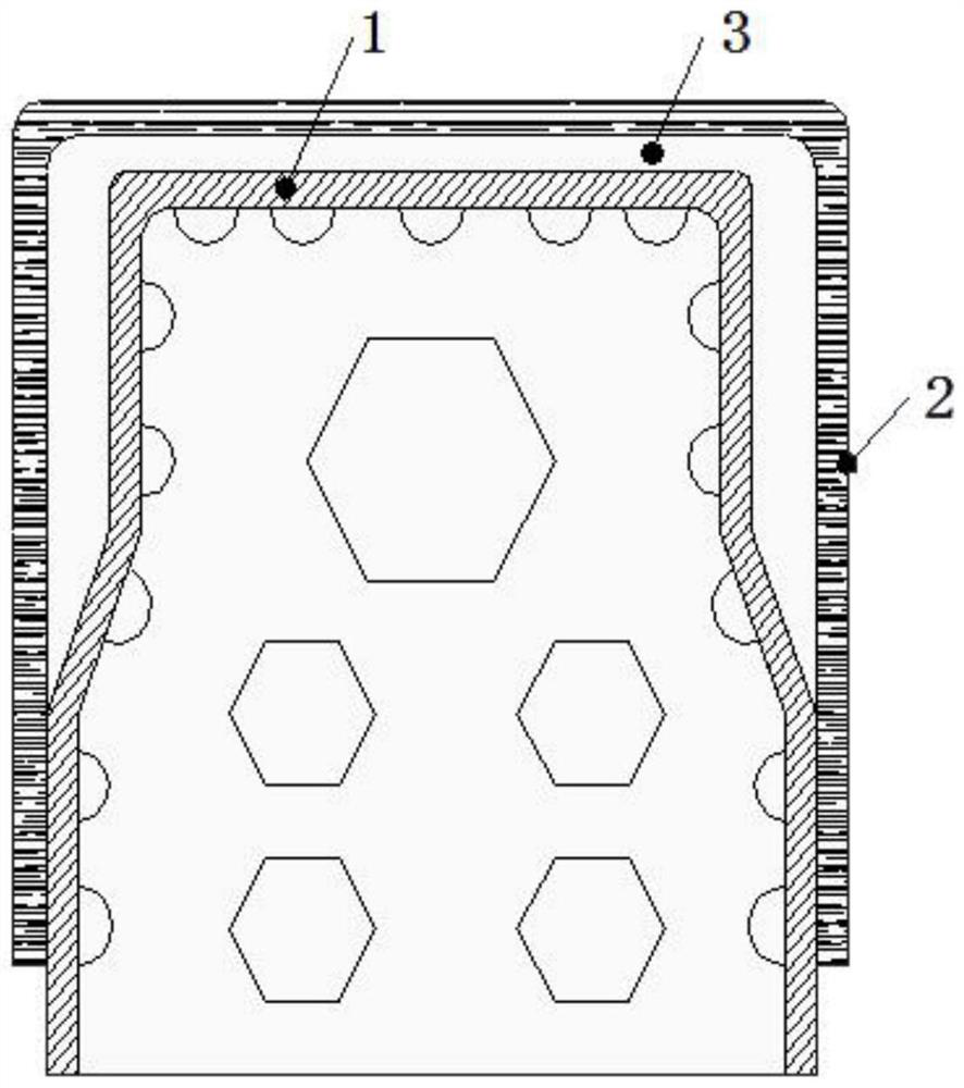 C-beam composite material forming tooling and composite material C-beam forming method