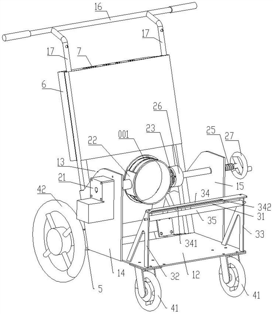 Electric trolley capable of automatically winding and unwinding water hose and application method of electric trolley