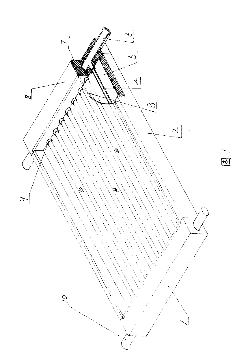 Solar heat collector, its production and usage