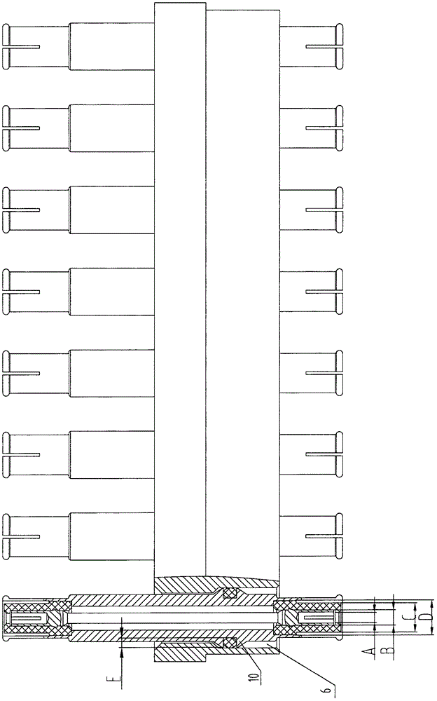 Board-to-board integrated radio frequency coaxial connector