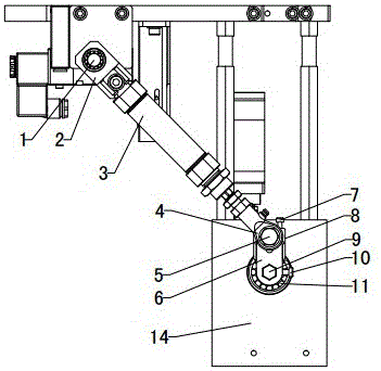 Right-angle overturning mechanism of ceramic tile corner wrapping machine and ceramic tile corner wrapping machine