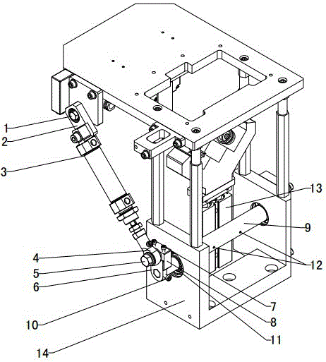 Right-angle overturning mechanism of ceramic tile corner wrapping machine and ceramic tile corner wrapping machine