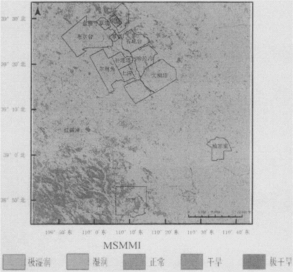 Real time monitoring method of soil humidity