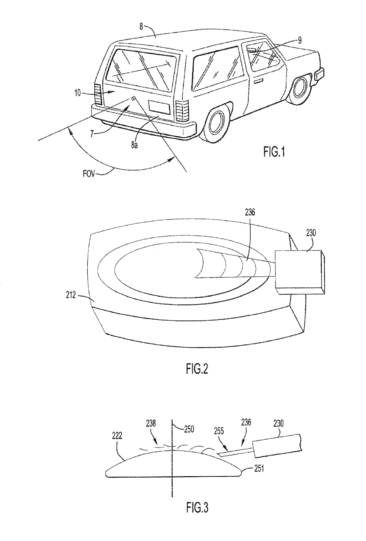 Self-contained camera wash system and method