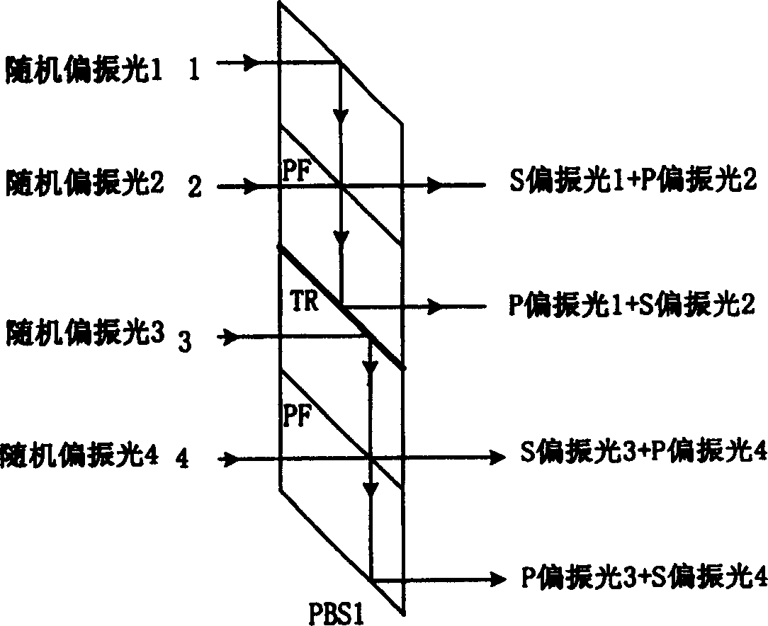 Two path 2X2 light switch and 4X4 free space light switch composed of it